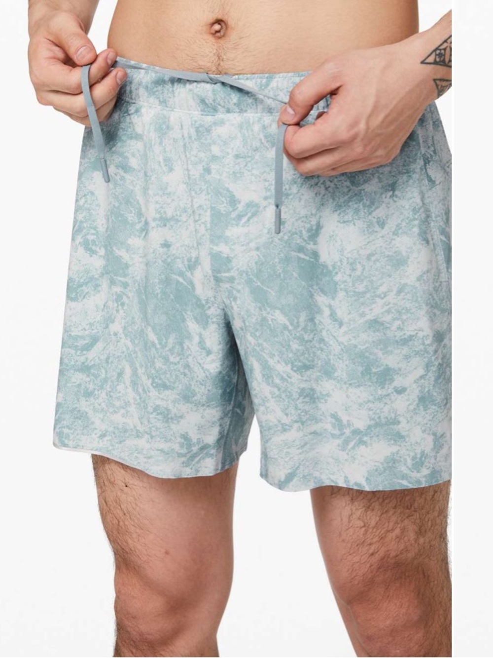 Lululemon Surge Short 6" *Liner SubCelsius Dawn Blue Chambray Blue size Large